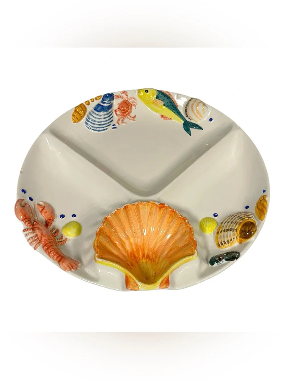 Seafood tropical serving platter